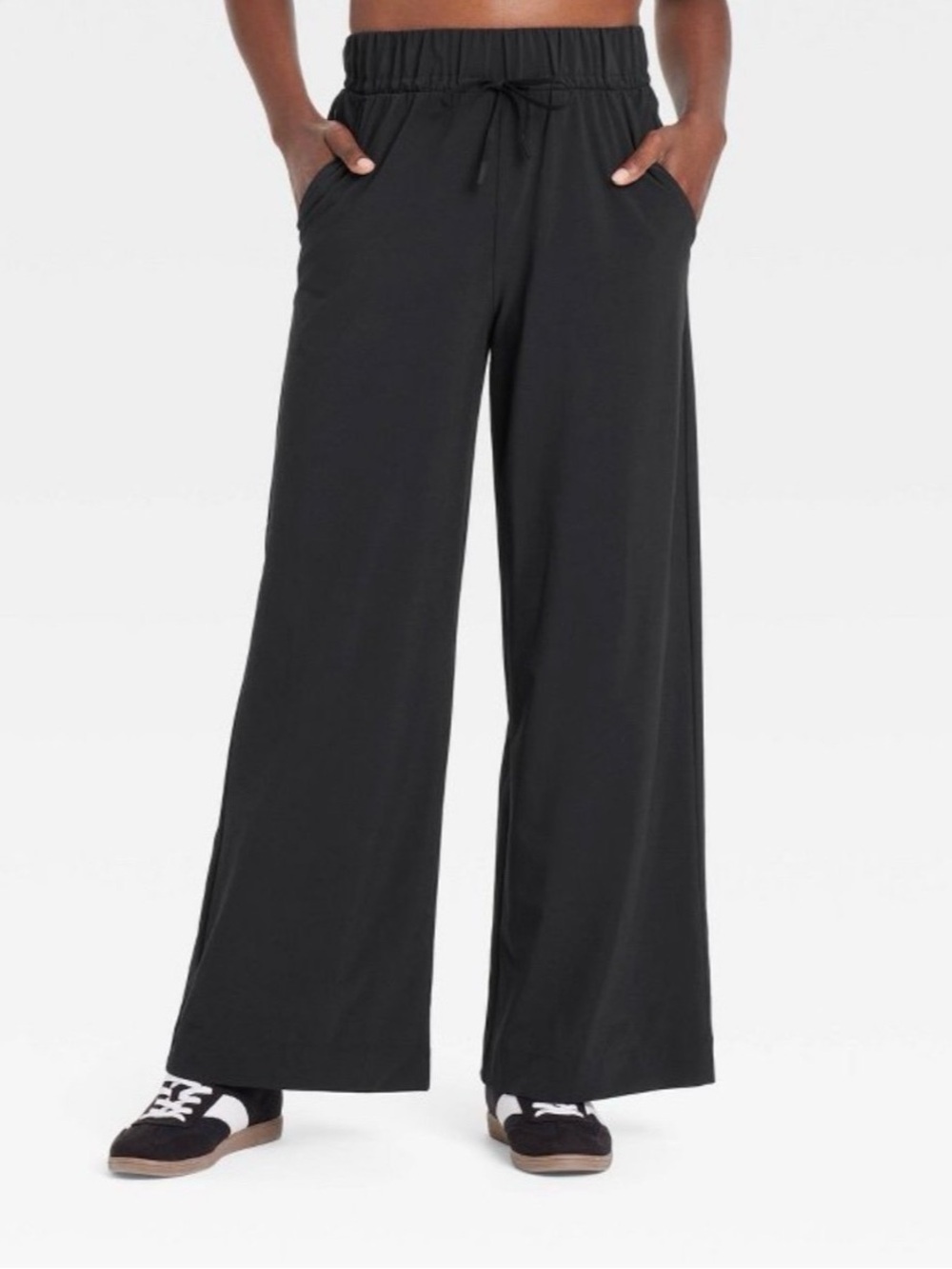 All in motion women’s active light high-rise wide leg pants XS